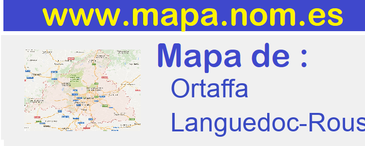mapa de  Ortaffa