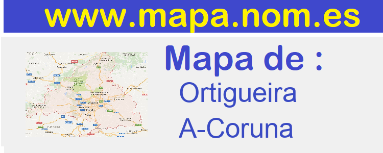mapa de  Ortigueira