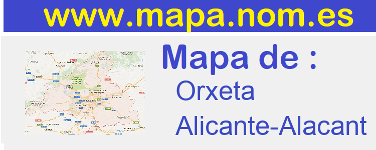 mapa de  Orxeta