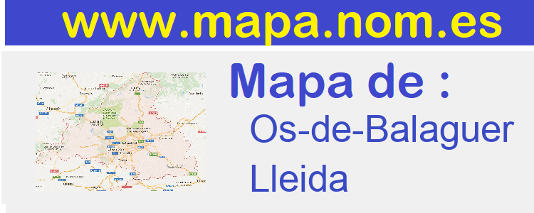 mapa de  Os-de-Balaguer