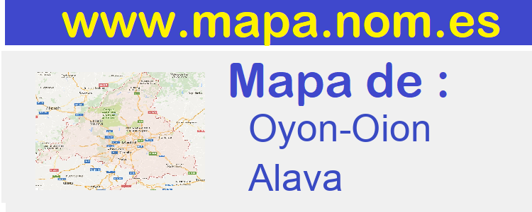 mapa de  Oyon-Oion