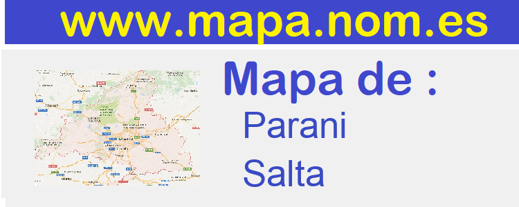 mapa de  Parani