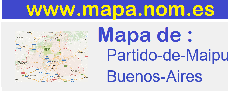 mapa de  Partido-de-Maipu