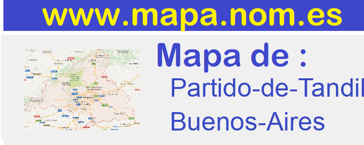 mapa de  Partido-de-Tandil