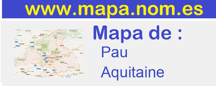 mapa de  Pau