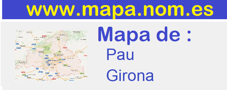 mapa de  Pau