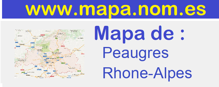 mapa de  Peaugres