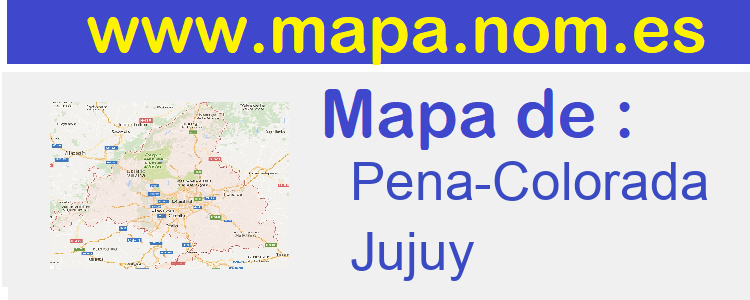 mapa de  Pena-Colorada