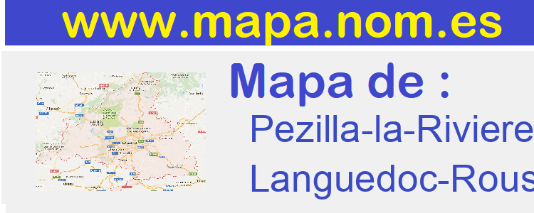 mapa de  Pezilla-la-Riviere