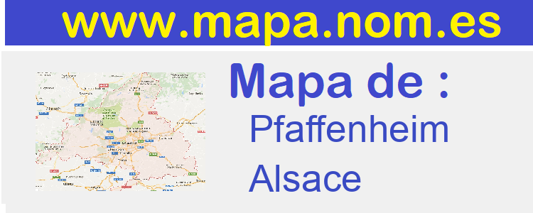 mapa de  Pfaffenheim