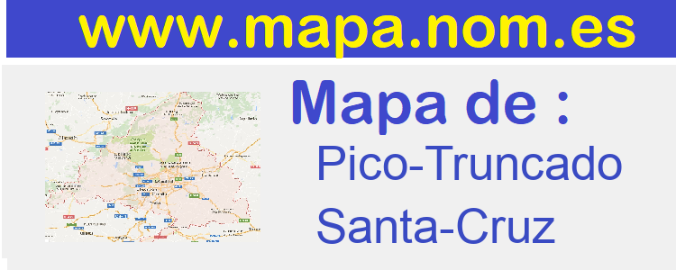 mapa de  Pico-Truncado