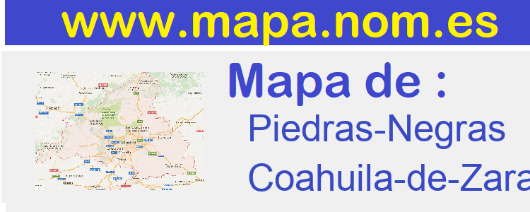 mapa de  Piedras-Negras