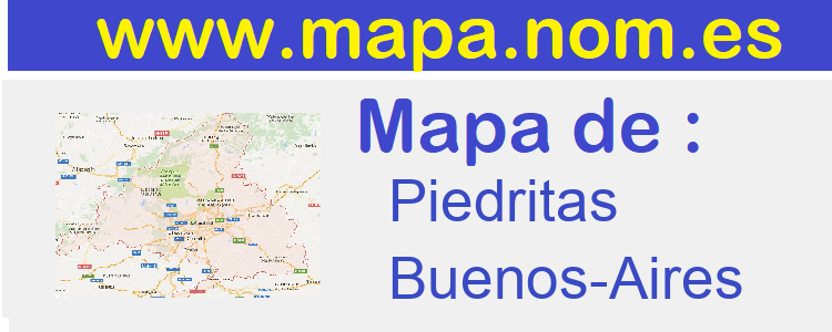 mapa de  Piedritas