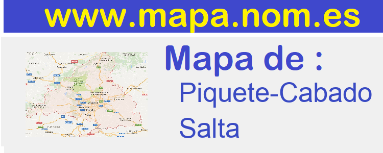 mapa de  Piquete-Cabado