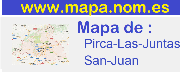 mapa de  Pirca-Las-Juntas