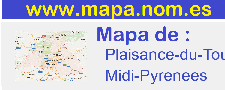 mapa de  Plaisance-du-Touch