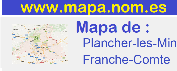 mapa de  Plancher-les-Mines