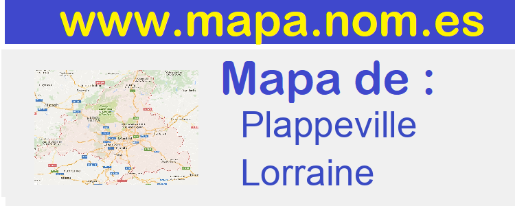 mapa de  Plappeville