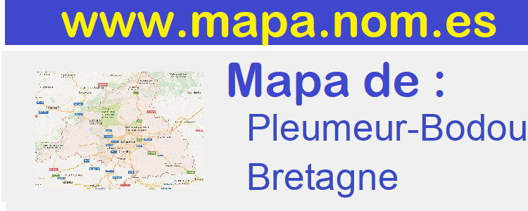 mapa de  Pleumeur-Bodou