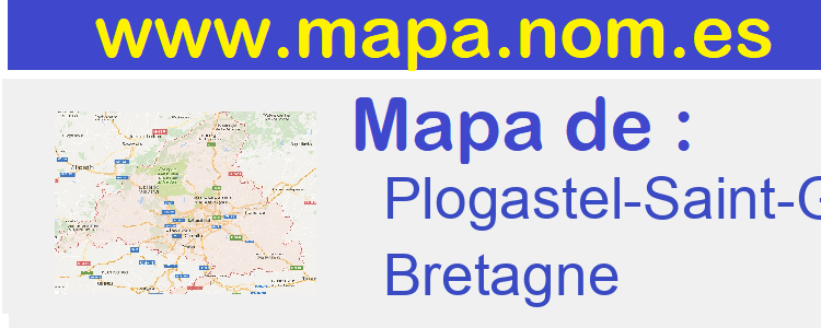 mapa de  Plogastel-Saint-Germain