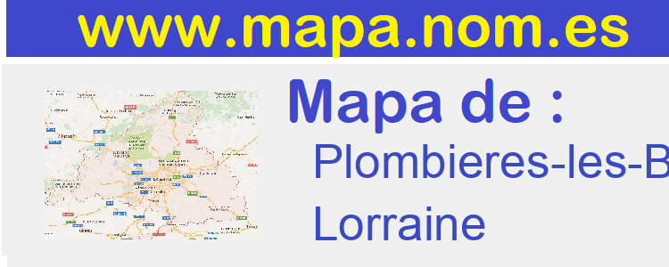 mapa de  Plombieres-les-Bains