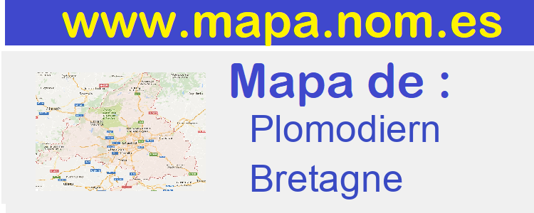 mapa de  Plomodiern