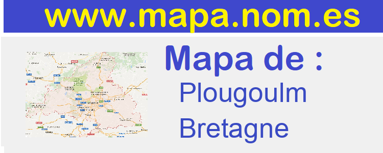 mapa de  Plougoulm