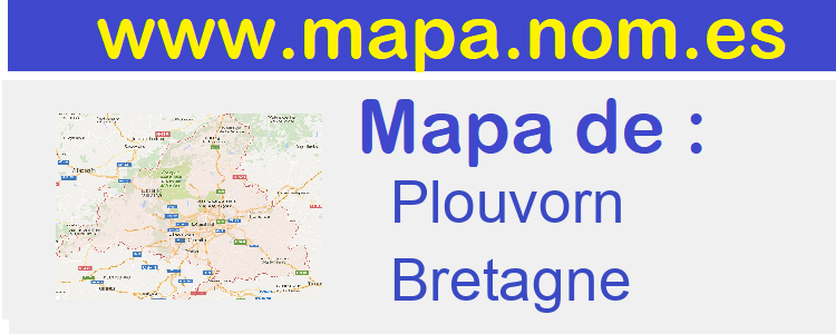mapa de  Plouvorn
