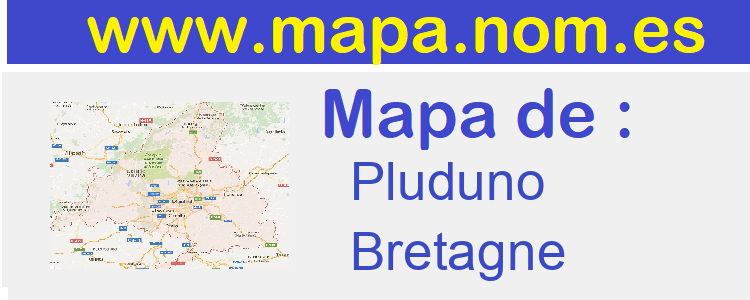 mapa de  Pluduno