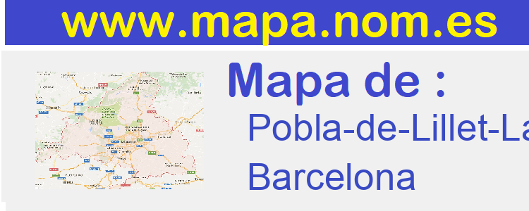 mapa de  Pobla-de-Lillet-La