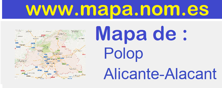 mapa de  Polop