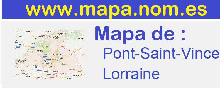 mapa de  Pont-Saint-Vincent