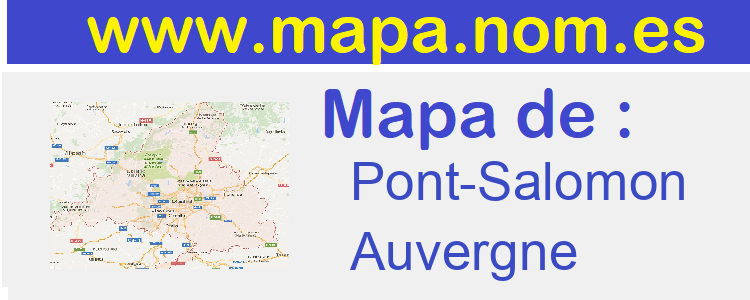 mapa de  Pont-Salomon