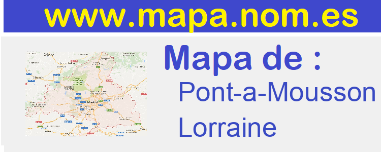 mapa de  Pont-a-Mousson