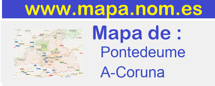 mapa de  Pontedeume