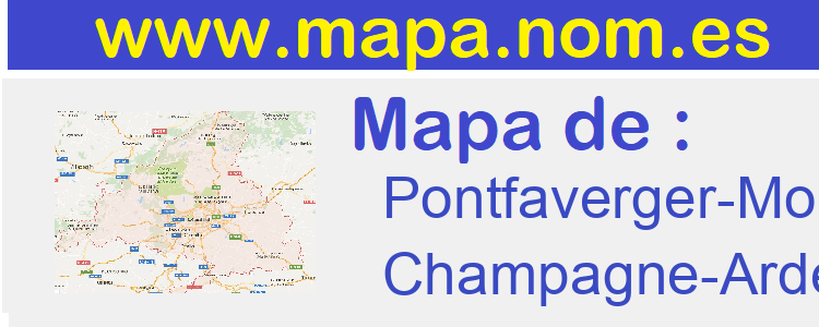 mapa de  Pontfaverger-Moronvilliers