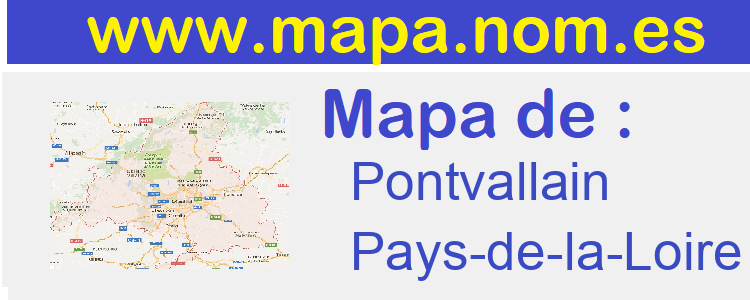 mapa de  Pontvallain