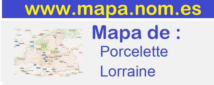 mapa de  Porcelette