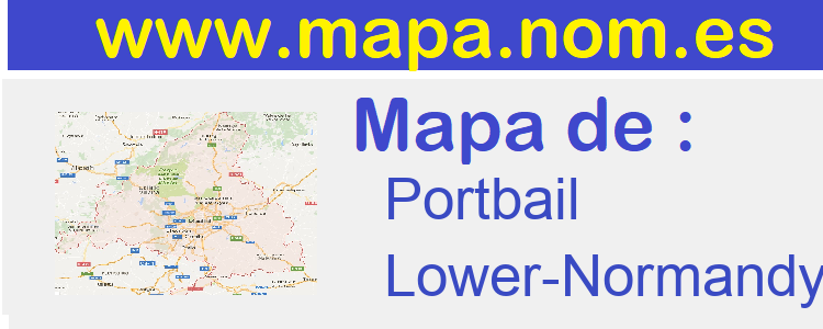 mapa de  Portbail