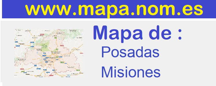 mapa de  Posadas