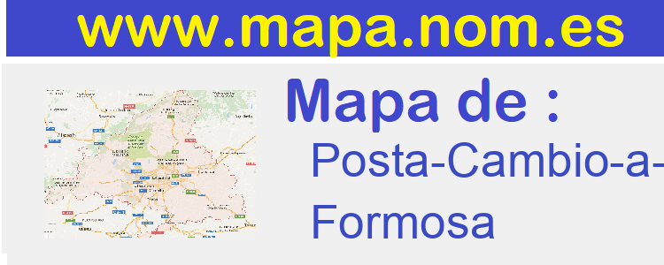 mapa de  Posta-Cambio-a-Zalazar