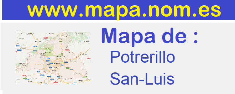 mapa de  Potrerillo