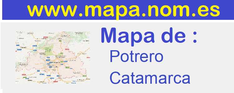 mapa de  Potrero