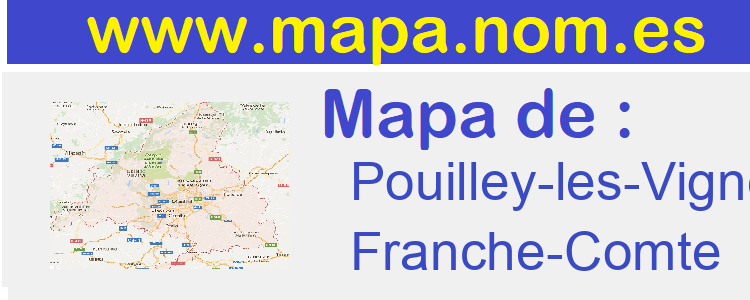 mapa de  Pouilley-les-Vignes