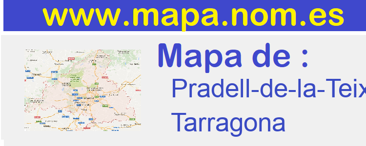 mapa de  Pradell-de-la-Teixeta
