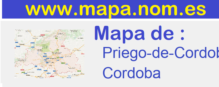 mapa de  Priego-de-Cordoba