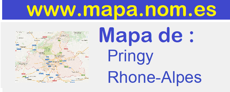mapa de  Pringy