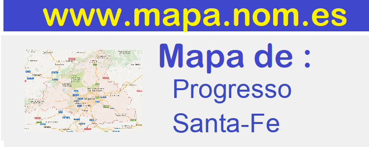 mapa de  Progresso