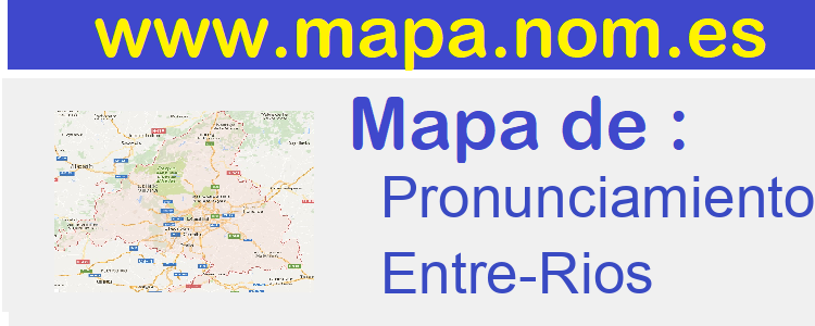 mapa de  Pronunciamiento