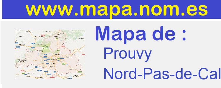 mapa de  Prouvy